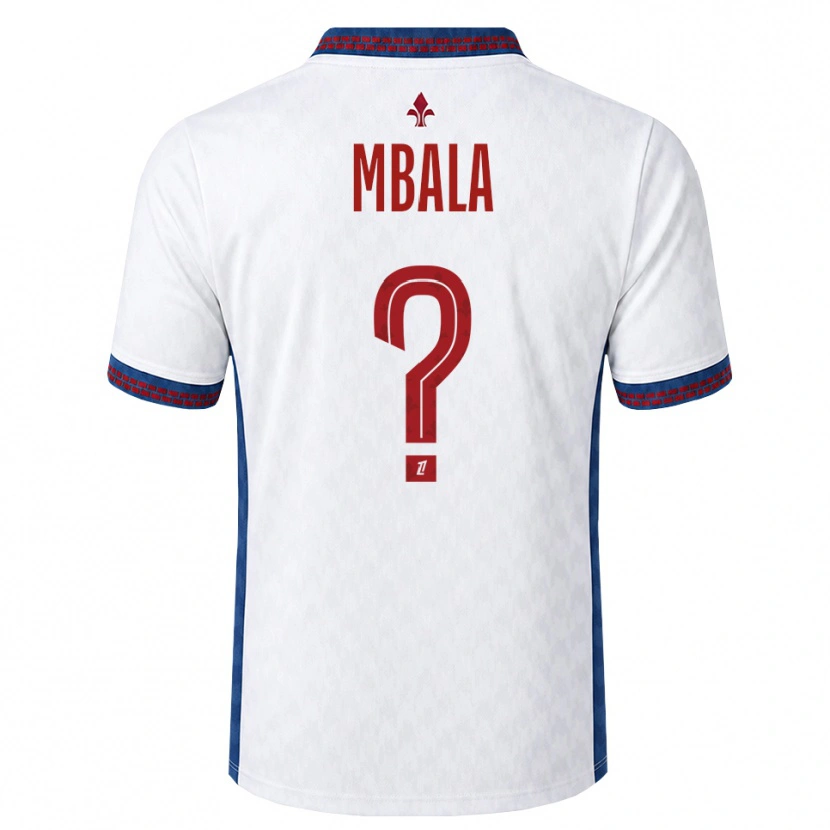 Danxen Homem Camisola Olivia Mbala #0 Vermelho Branco Azul Alternativa 2026/27 Camisa