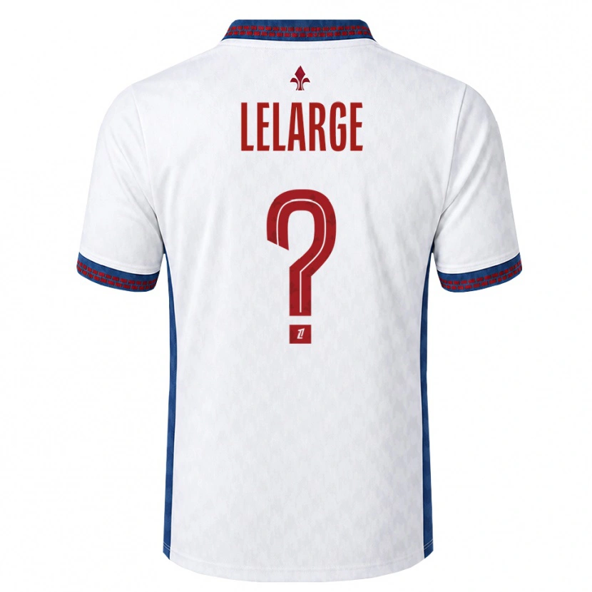 Danxen Homem Camisola Claire Lelarge #0 Vermelho Branco Azul Alternativa 2026/27 Camisa
