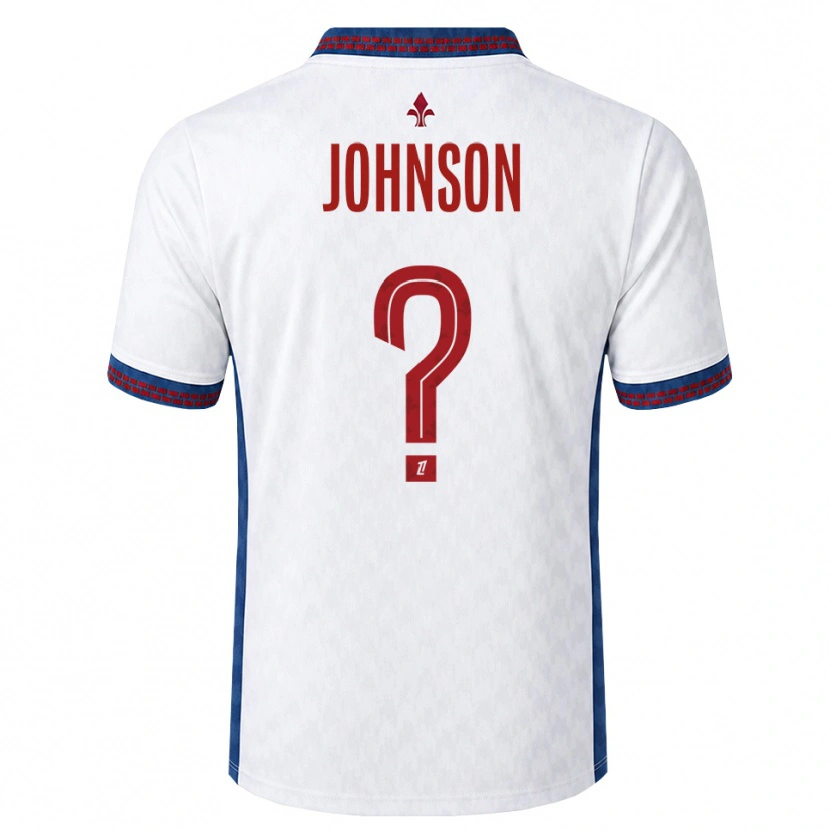 Danxen Homem Camisola Kédie Johnson #0 Vermelho Branco Azul Alternativa 2026/27 Camisa