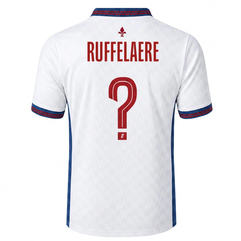 Danxen Homem Camisola Perrine Ruffelaere #0 Vermelho Branco Azul Alternativa 2026/27 Camisa