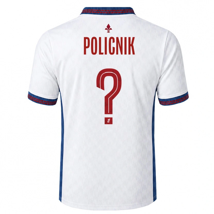 Danxen Homem Camisola Valéryane Policnik #0 Vermelho Branco Azul Alternativa 2026/27 Camisa