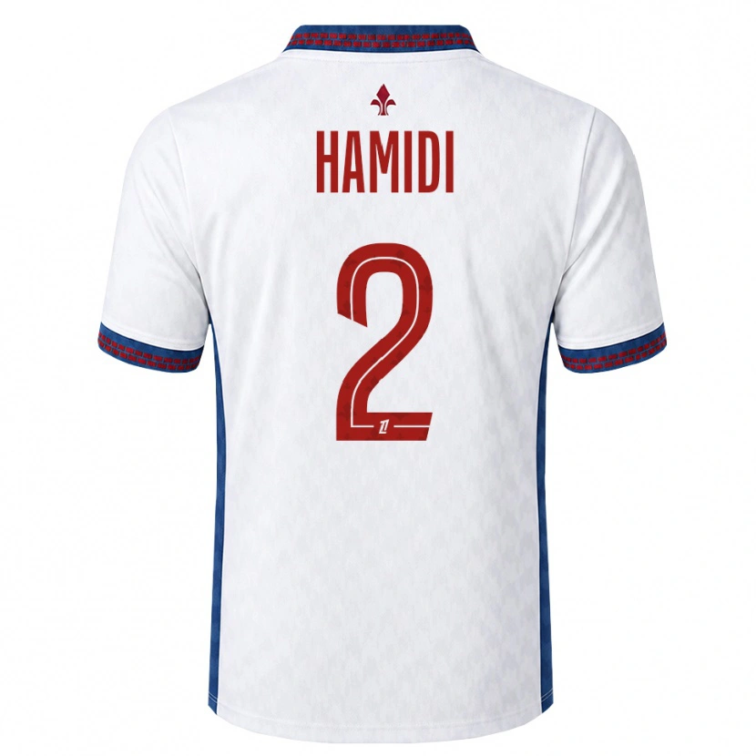 Danxen Homem Camisola Kamel Hamidi #2 Vermelho Branco Azul Alternativa 2026/27 Camisa