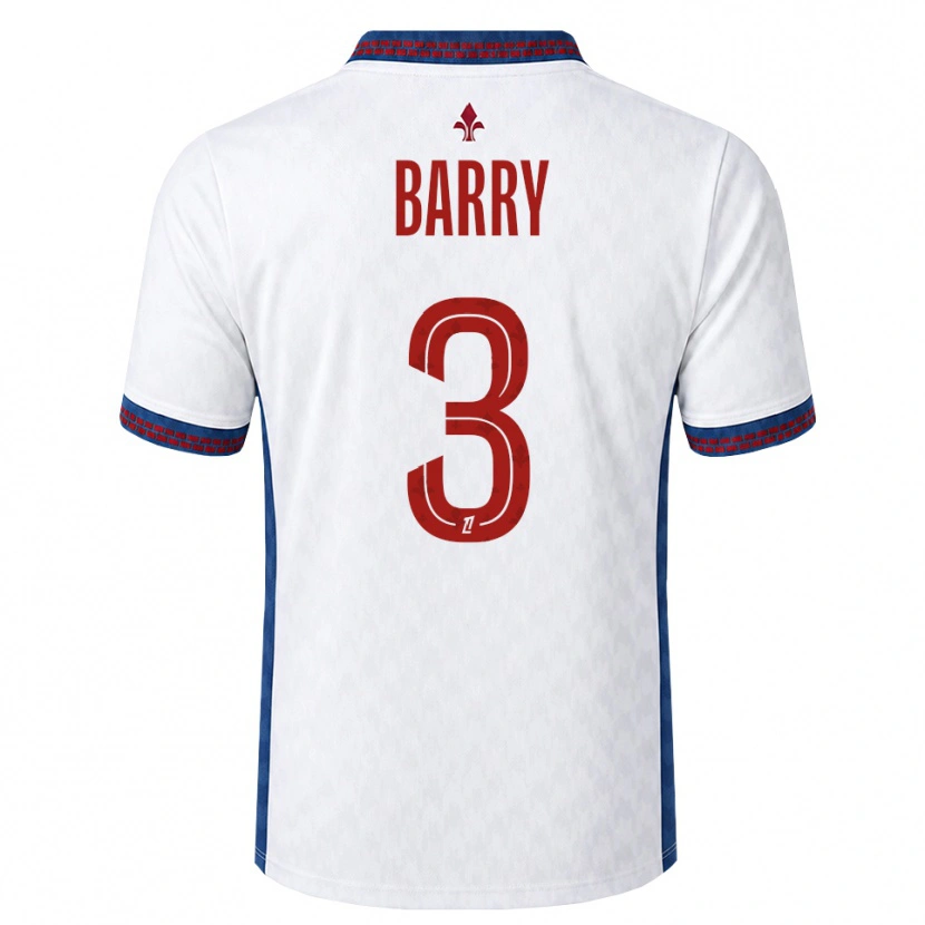 Danxen Homem Camisola Léo Barry #3 Vermelho Branco Azul Alternativa 2026/27 Camisa