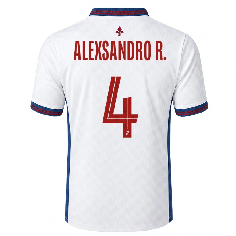 Danxen Homem Camisola Alexsandro Victor De Souza Ribeiro #4 Vermelho Branco Azul Alternativa 2026/27 Camisa