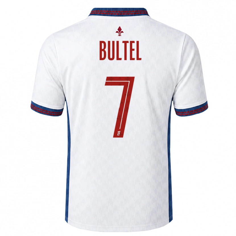 Danxen Homem Camisola Ludivine Bultel #7 Vermelho Branco Azul Alternativa 2026/27 Camisa
