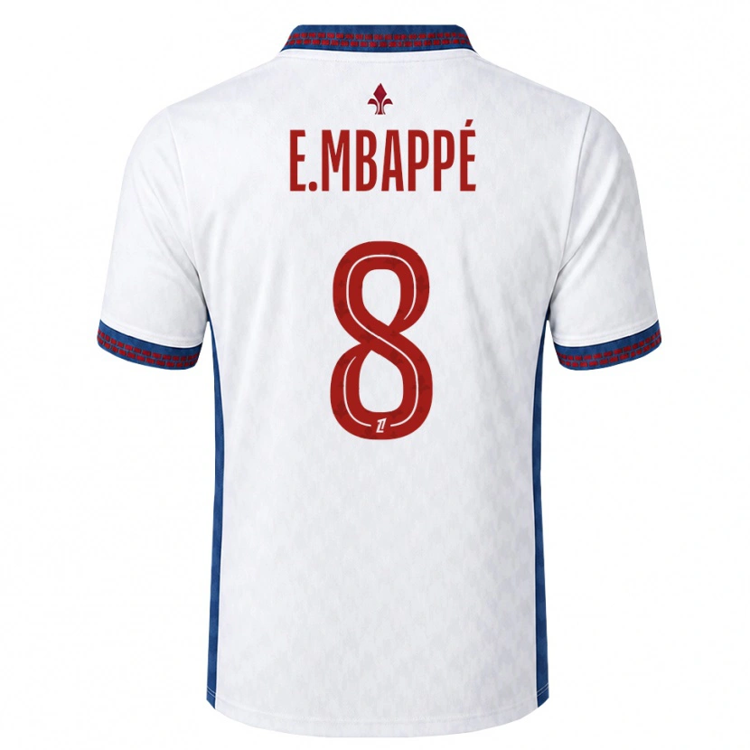 Danxen Homem Camisola Ethan Mbappé #8 Vermelho Branco Azul Alternativa 2026/27 Camisa