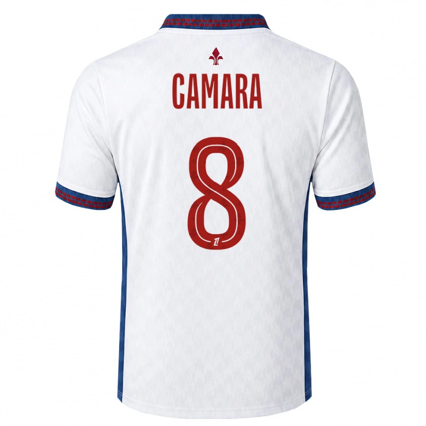 Danxen Homem Camisola Ismaël Camara #8 Vermelho Branco Azul Alternativa 2026/27 Camisa