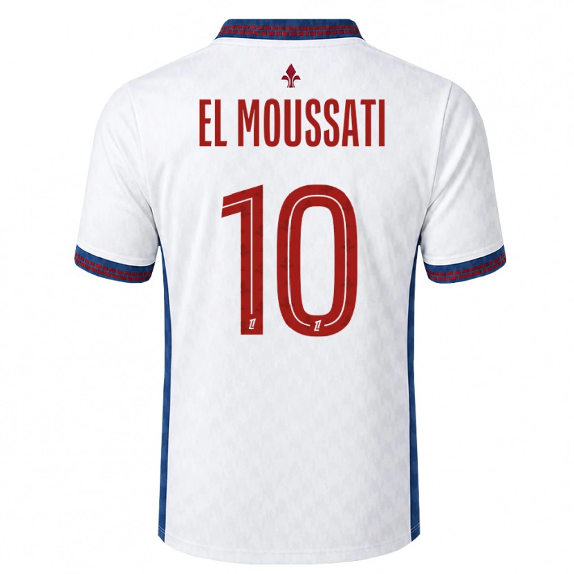 Danxen Homem Camisola Redouane El Moussati #10 Vermelho Branco Azul Alternativa 2026/27 Camisa