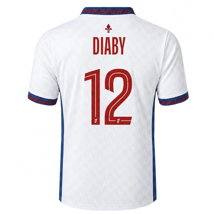 Danxen Homem Camisola Bafodé Diaby #12 Vermelho Branco Azul Alternativa 2026/27 Camisa
