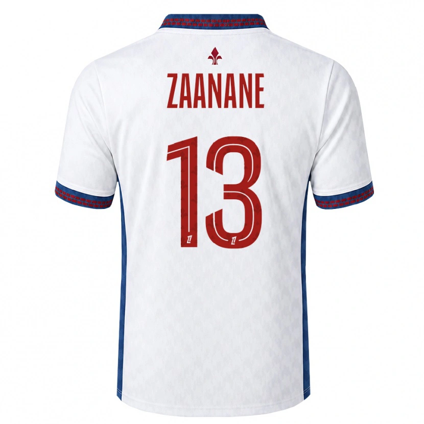 Danxen Homem Camisola Hacène Zaanane #13 Vermelho Branco Azul Alternativa 2026/27 Camisa