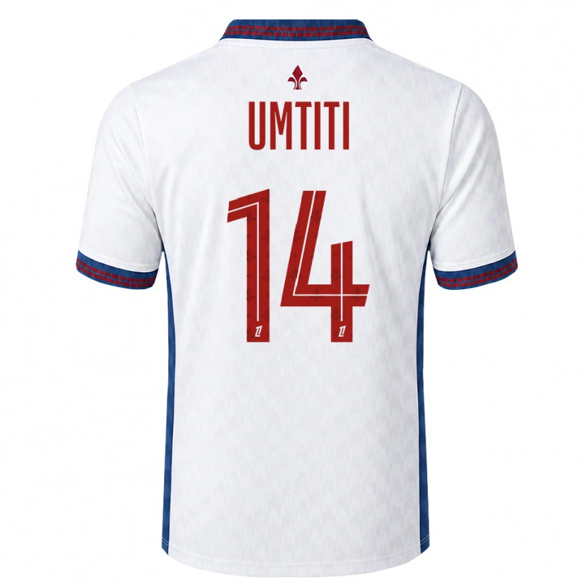 Danxen Homem Camisola Samuel Umtiti #14 Vermelho Branco Azul Alternativa 2026/27 Camisa