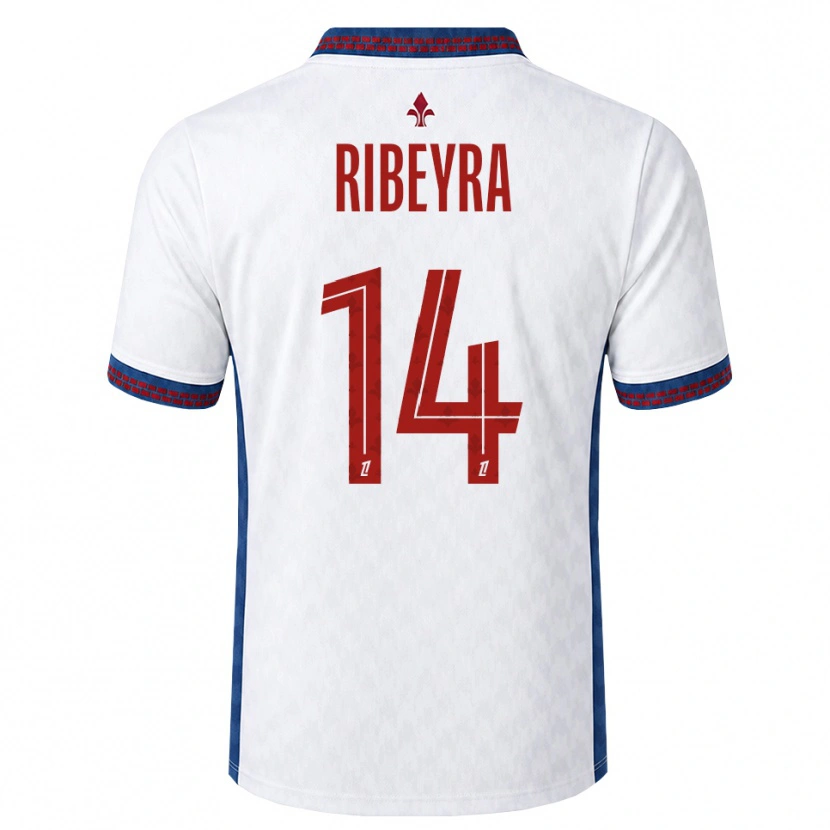 Danxen Homem Camisola Anaïs Ribeyra #14 Vermelho Branco Azul Alternativa 2026/27 Camisa