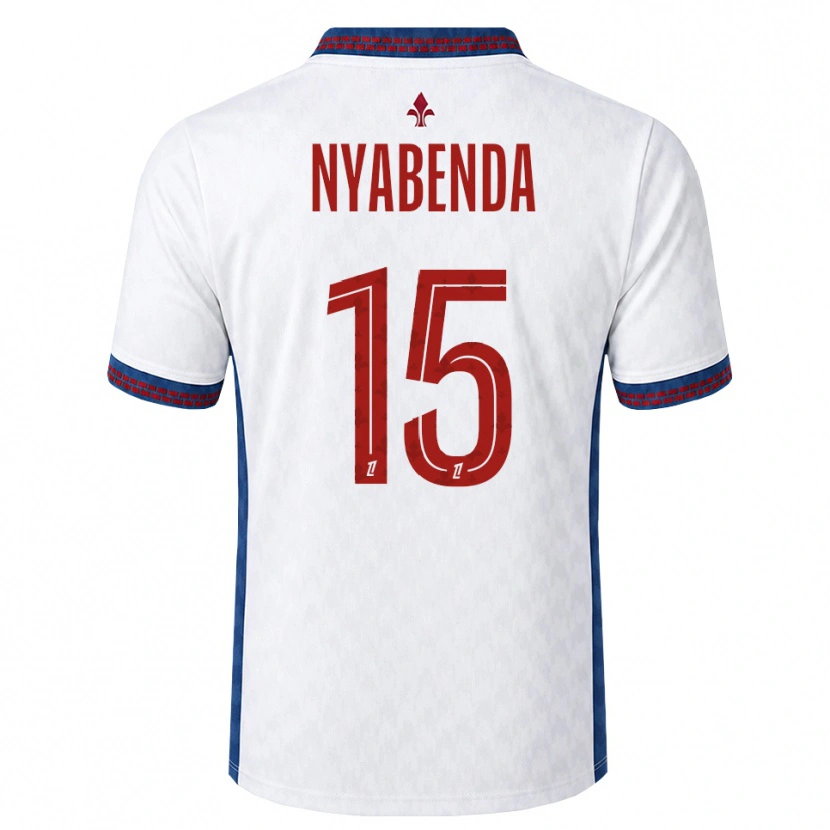 Danxen Homem Camisola Kassim Nyabenda #15 Vermelho Branco Azul Alternativa 2026/27 Camisa