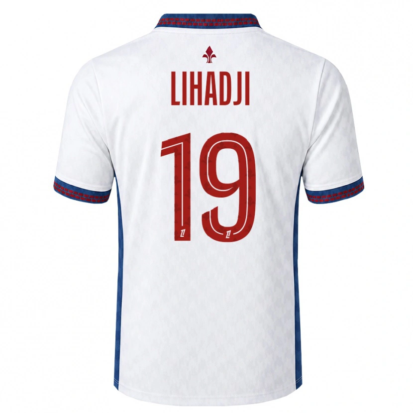 Danxen Homem Camisola Isaac Lihadji #19 Vermelho Branco Azul Alternativa 2026/27 Camisa