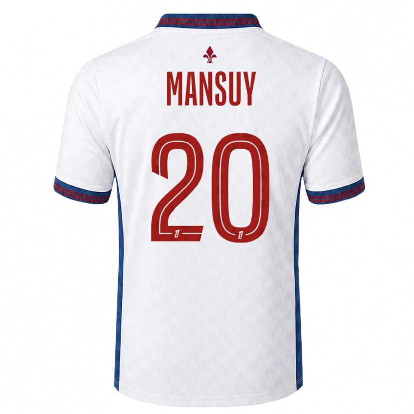 Danxen Homem Camisola Heloise Mansuy #20 Vermelho Branco Azul Alternativa 2026/27 Camisa