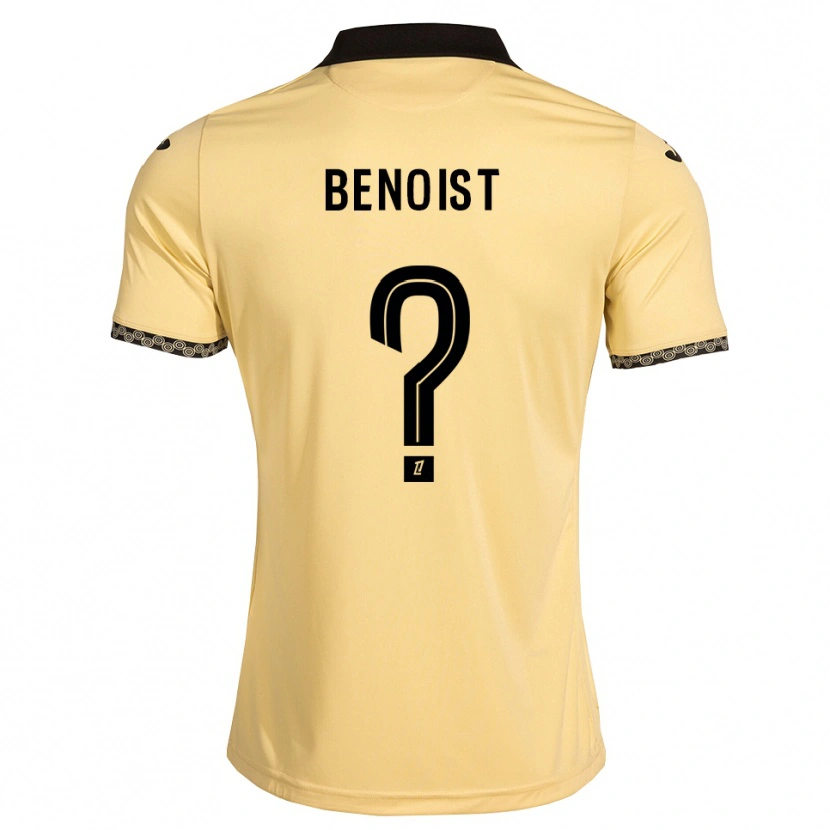 Danxen Homem Camisola Baptiste Benoist #0 Branco Navajo Preto Alternativa 2026/27 Camisa