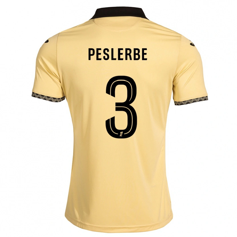 Danxen Homem Camisola Thomas Peslerbe #3 Branco Navajo Preto Alternativa 2026/27 Camisa