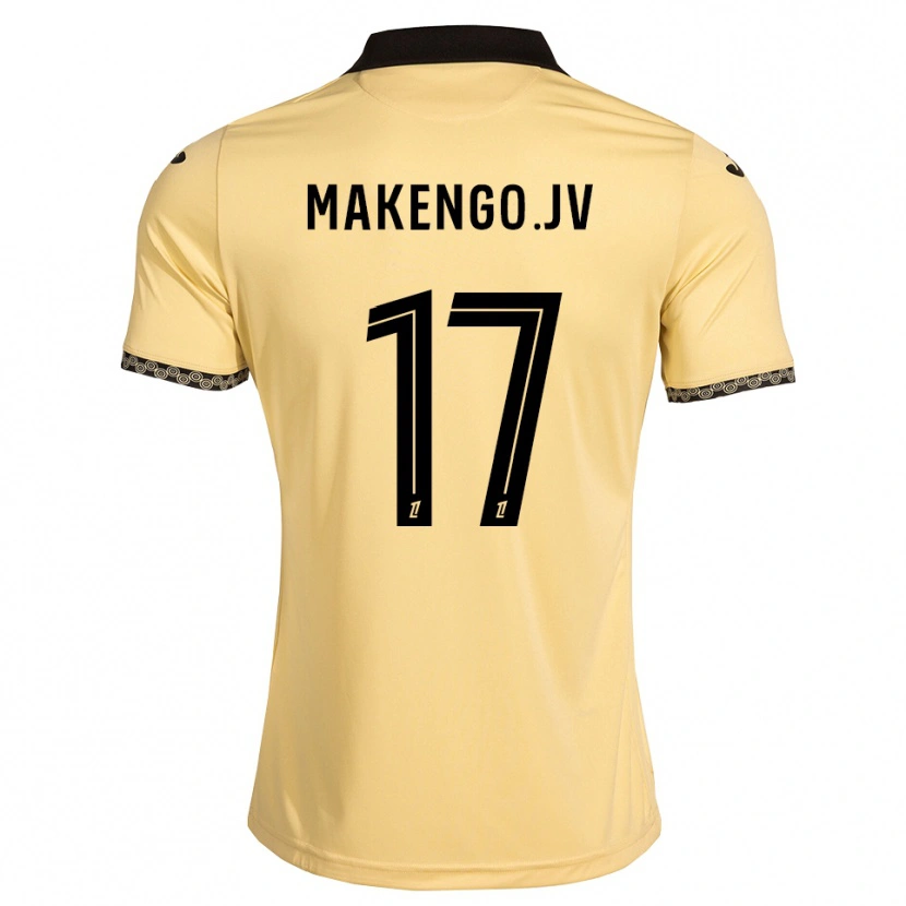 Danxen Homem Camisola Jean-Victor Makengo #17 Branco Navajo Preto Alternativa 2026/27 Camisa