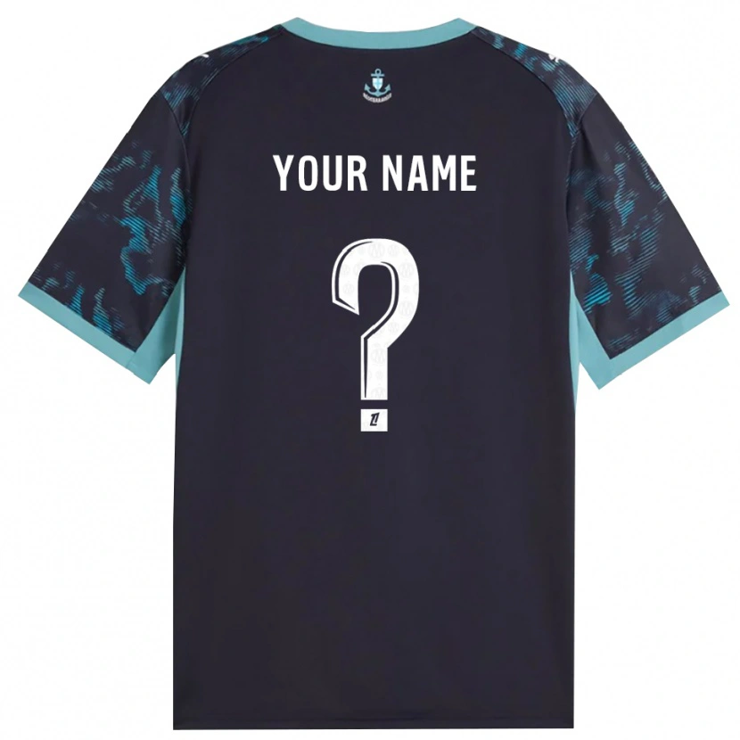 Danxen Homem Camisola Seu Nome #0 Turquesa Pálida Branco Preto Alternativa 2026/27 Camisa