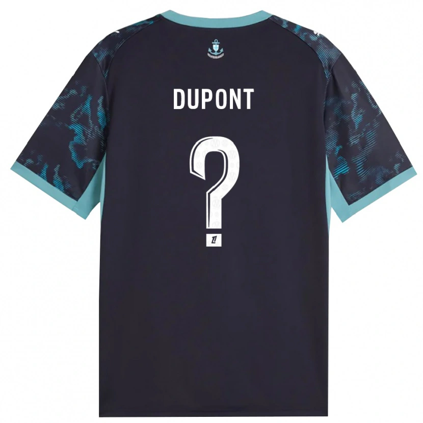Danxen Homem Camisola Hugo Dupont #0 Turquesa Pálida Branco Preto Alternativa 2026/27 Camisa