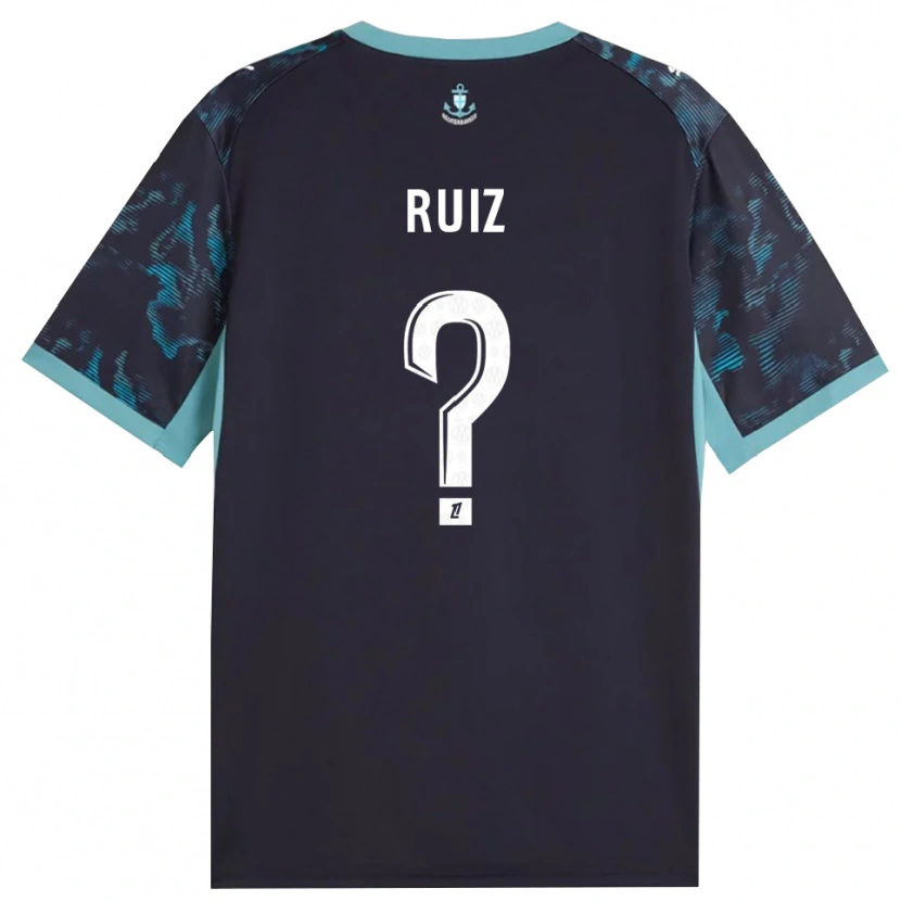Danxen Homem Camisola Pedro Ruiz #0 Turquesa Pálida Branco Preto Alternativa 2026/27 Camisa