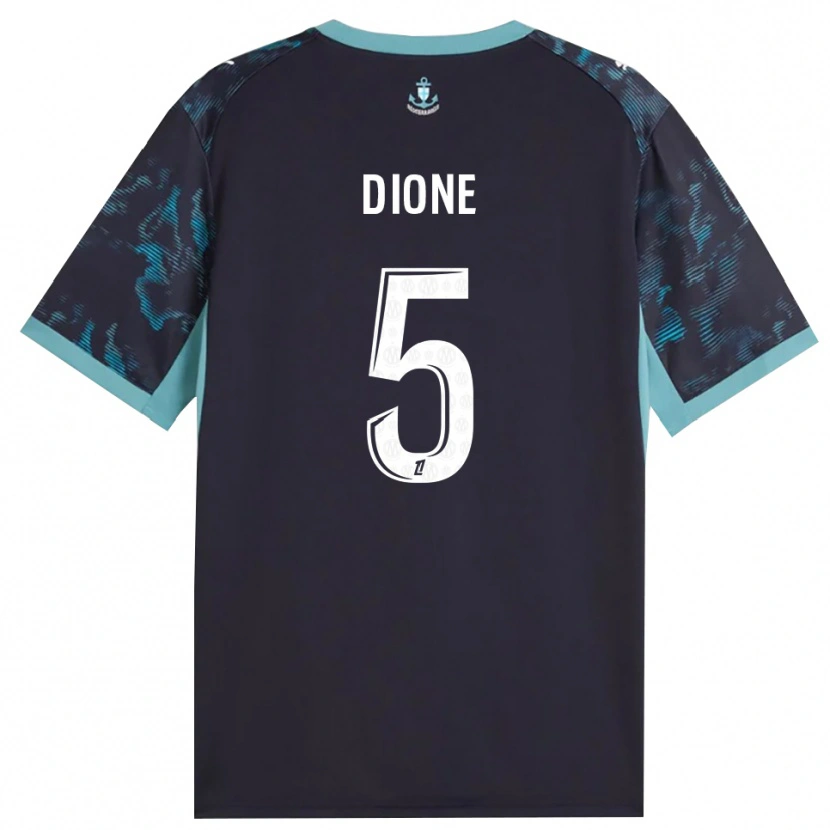 Danxen Homem Camisola Babacar Dioné #5 Turquesa Pálida Branco Preto Alternativa 2026/27 Camisa