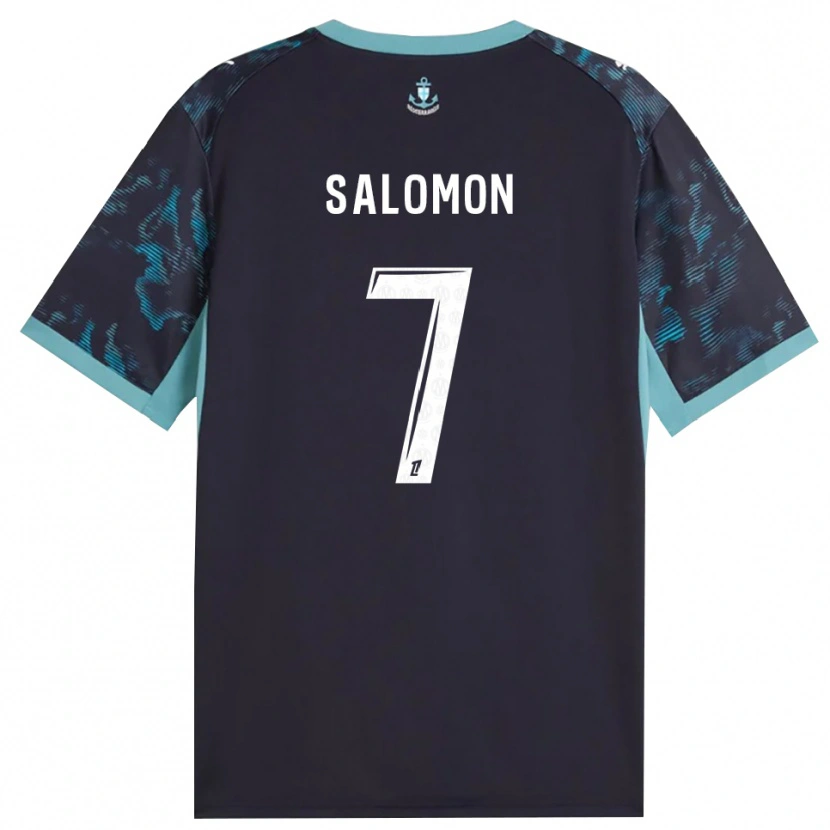 Danxen Homem Camisola Maëva Salomon #7 Turquesa Pálida Branco Preto Alternativa 2026/27 Camisa