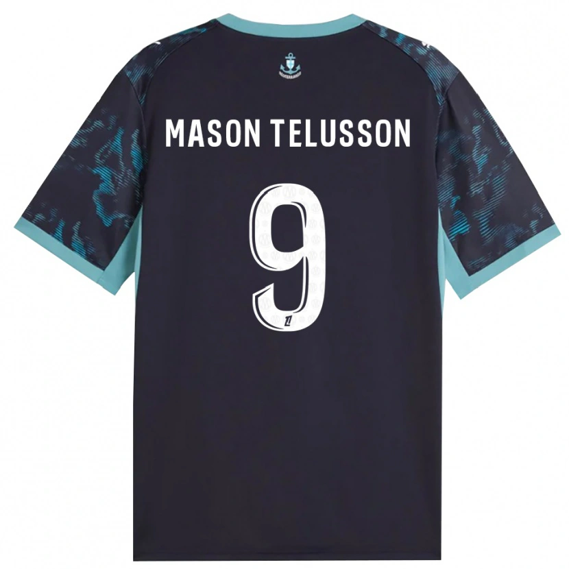 Danxen Homem Camisola Jah-Mason Telusson #9 Turquesa Pálida Branco Preto Alternativa 2026/27 Camisa