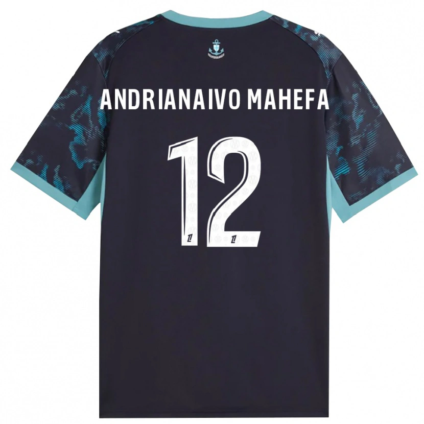 Danxen Homem Camisola Mathis Andrianaivo Mahefa #12 Turquesa Pálida Branco Preto Alternativa 2026/27 Camisa