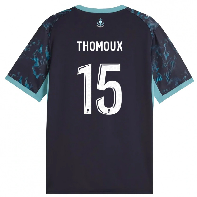 Danxen Homem Camisola Esteban Thomoux #15 Turquesa Pálida Branco Preto Alternativa 2026/27 Camisa
