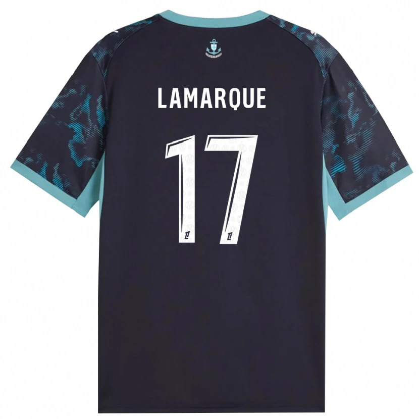 Danxen Homem Camisola Alais Lamarque #17 Turquesa Pálida Branco Preto Alternativa 2026/27 Camisa