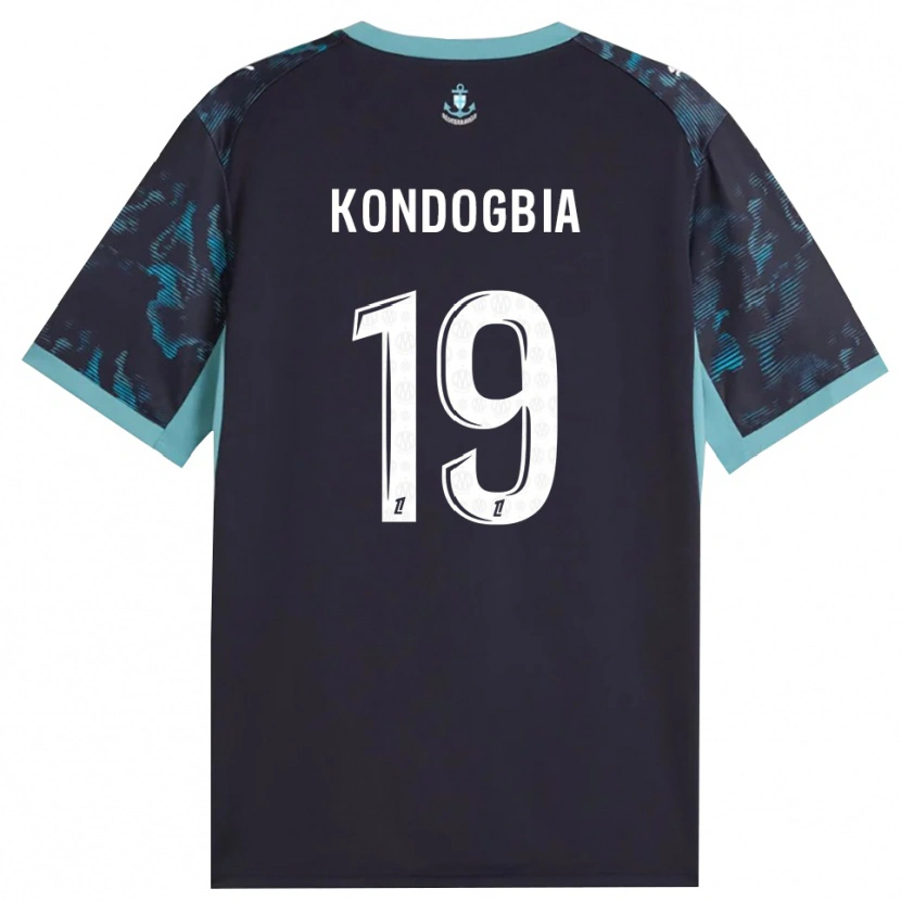 Danxen Homem Camisola Geoffrey Kondogbia #19 Turquesa Pálida Branco Preto Alternativa 2026/27 Camisa