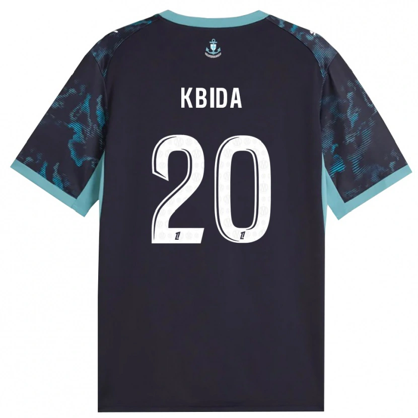Danxen Homem Camisola Inès Kbida #20 Turquesa Pálida Branco Preto Alternativa 2026/27 Camisa