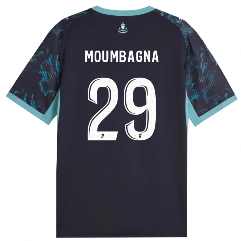 Danxen Homem Camisola Faris Moumbagna #29 Turquesa Pálida Branco Preto Alternativa 2026/27 Camisa