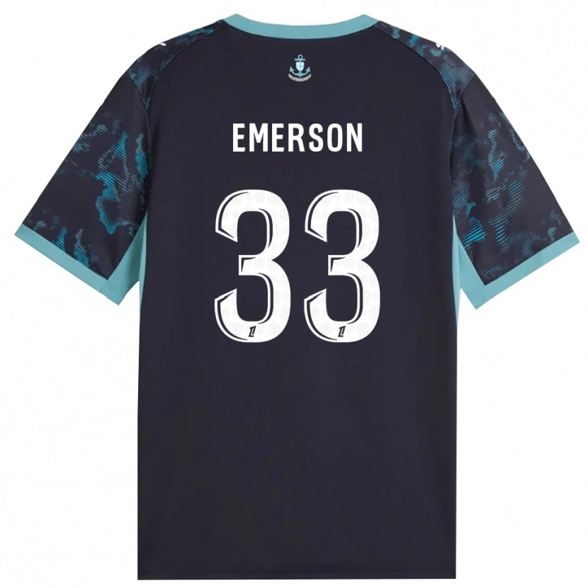 Danxen Homem Camisola Emerson Palmieri Dos Santos #33 Turquesa Pálida Branco Preto Alternativa 2026/27 Camisa
