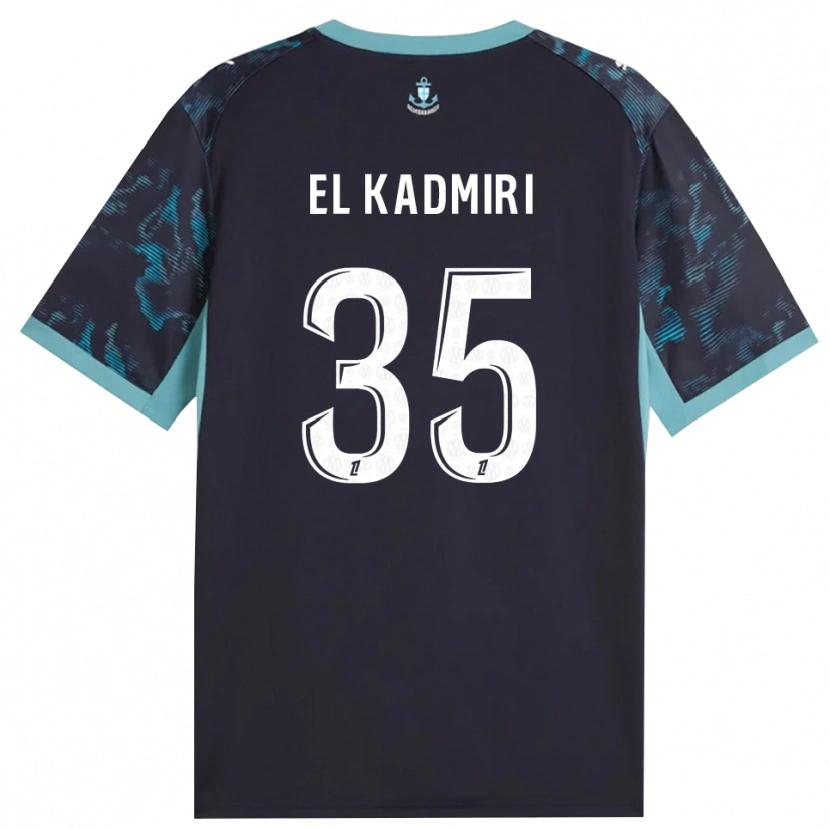 Danxen Homem Camisola Ugo Kadmiri #35 Turquesa Pálida Branco Preto Alternativa 2026/27 Camisa