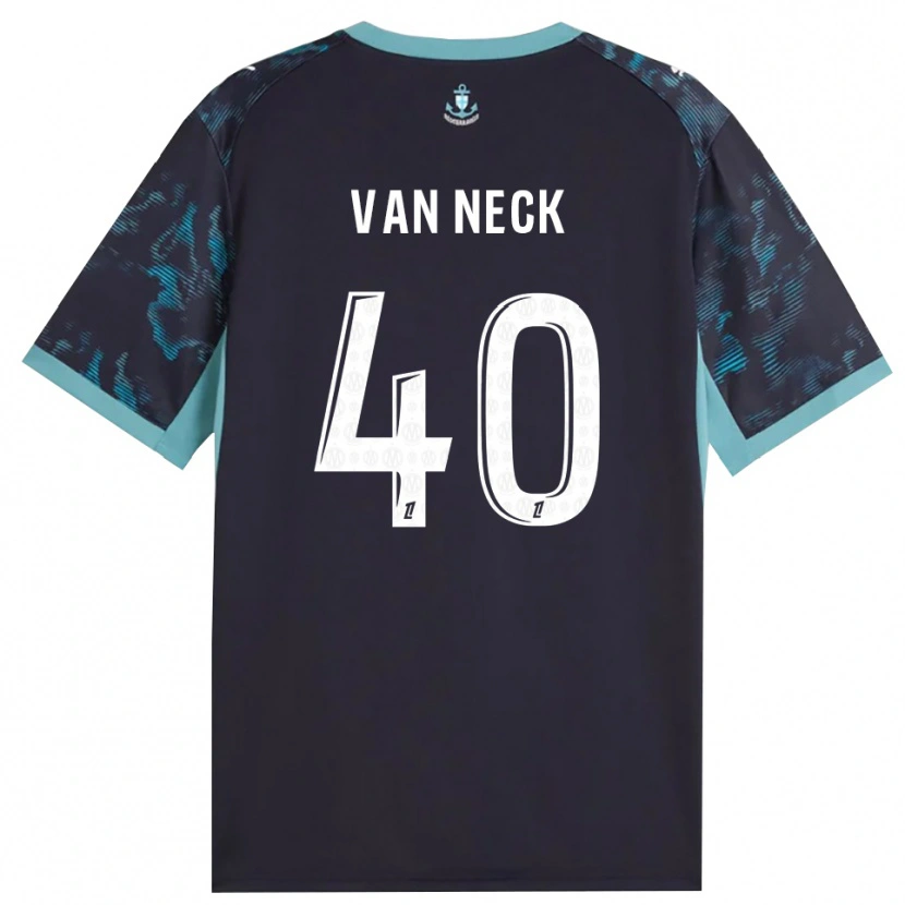 Danxen Homem Camisola Jelle Van Neck #40 Turquesa Pálida Branco Preto Alternativa 2026/27 Camisa