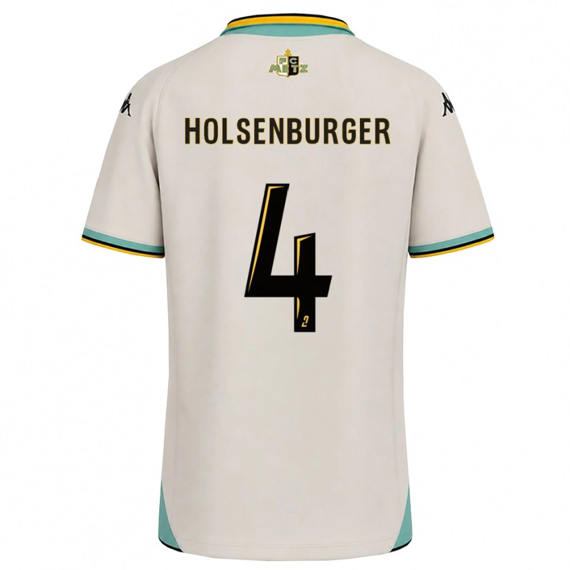 Danxen Homem Camisola Ruben Holsenburger #4 Branco Floral Preto Alternativa 2026/27 Camisa