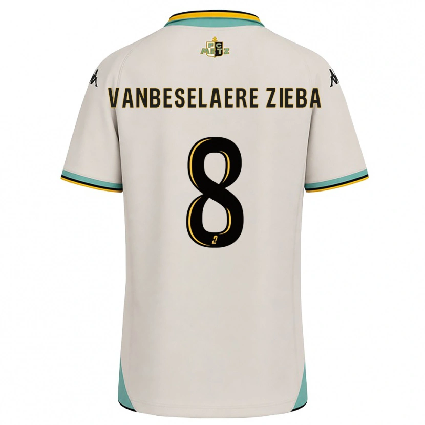 Danxen Homem Camisola Vadim Vanbeselaere Zieba #8 Branco Floral Preto Alternativa 2026/27 Camisa
