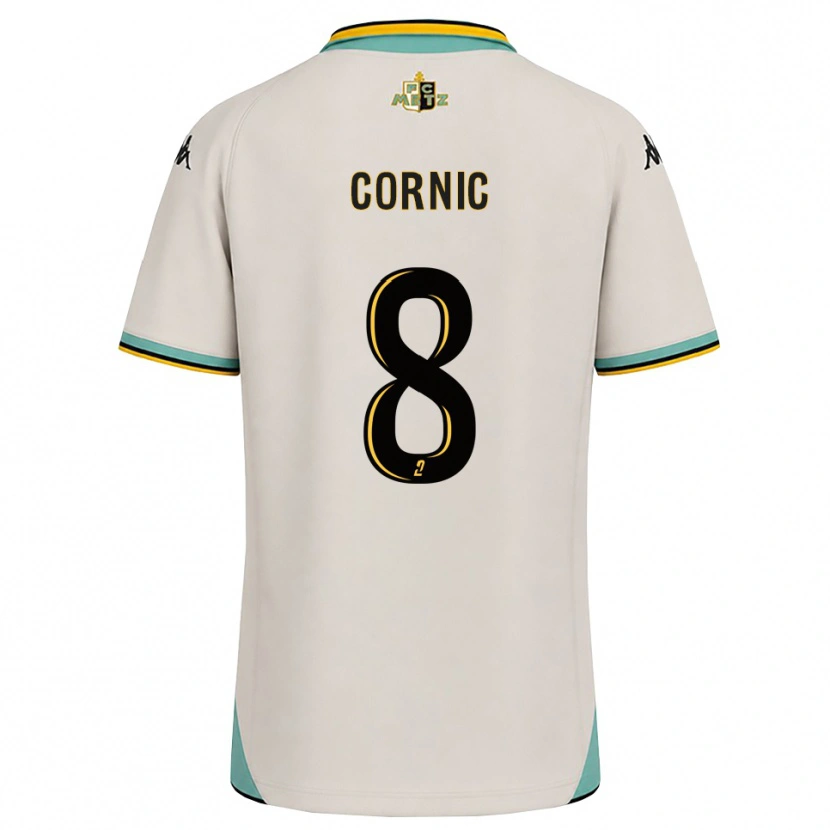 Danxen Homem Camisola Andréa Cornic #8 Branco Floral Preto Alternativa 2026/27 Camisa