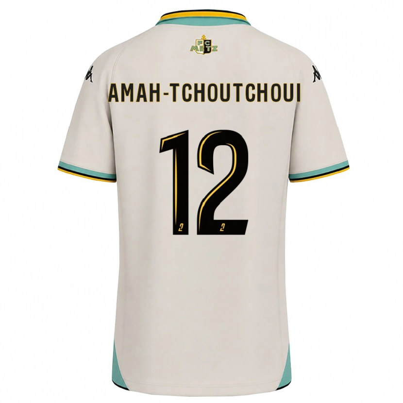 Danxen Homem Camisola Marco Amah-Tchoutchoui #12 Branco Floral Preto Alternativa 2026/27 Camisa