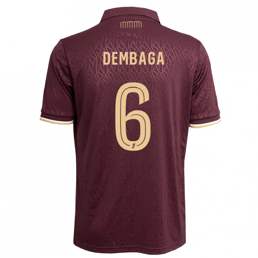 Danxen Homem Camisola Boubakar Dembaga #6 Marrom Areia De Castanha Alternativa 2026/27 Camisa