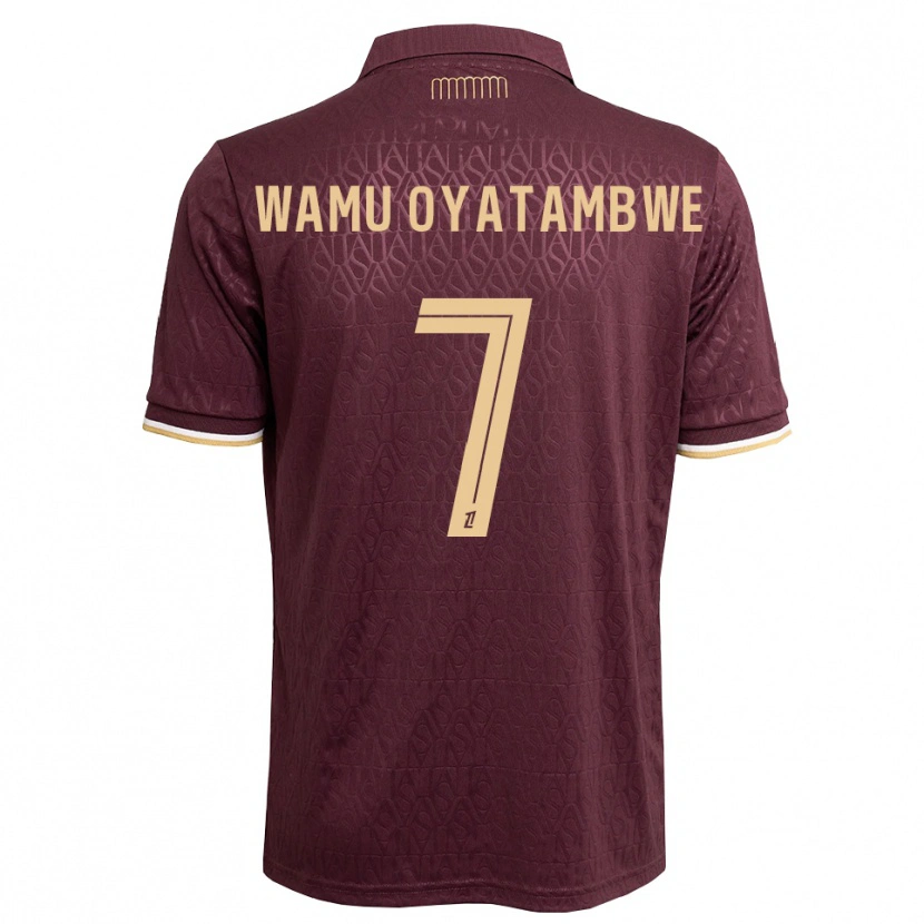 Danxen Homem Camisola Matthias Wamu Oyatambwe #7 Marrom Areia De Castanha Alternativa 2026/27 Camisa