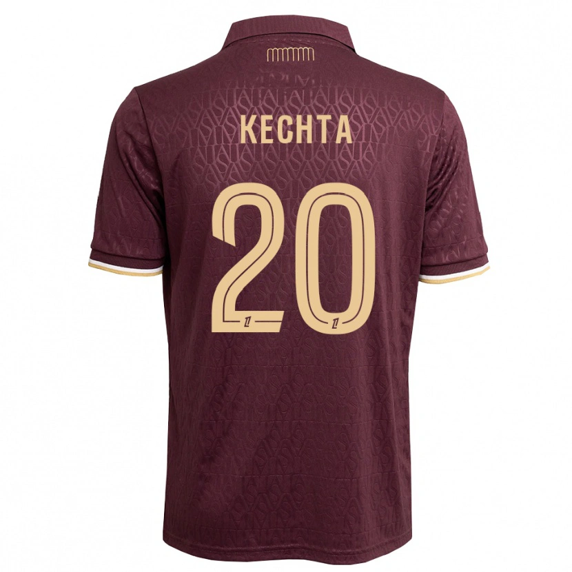 Danxen Homem Camisola Amine Kechta #20 Marrom Areia De Castanha Alternativa 2026/27 Camisa