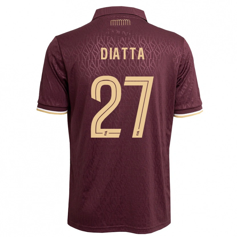Danxen Homem Camisola Krépin Diatta #27 Marrom Areia De Castanha Alternativa 2026/27 Camisa