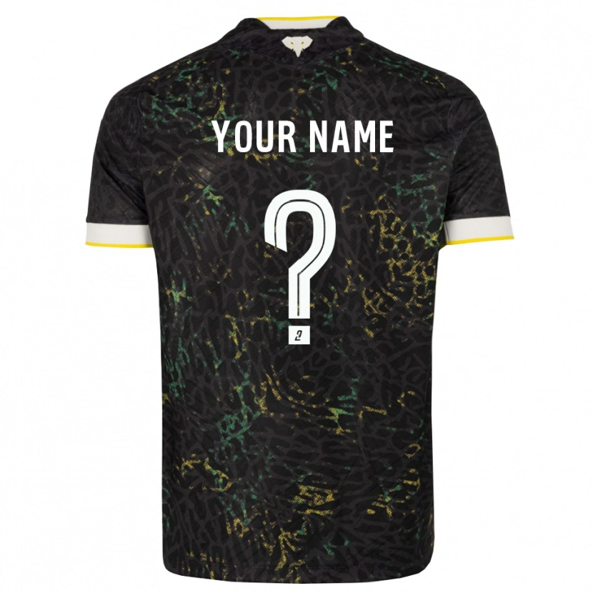 Danxen Homem Camisola Seu Nome #0 Preto Branco Amarelo Alternativa 2026/27 Camisa
