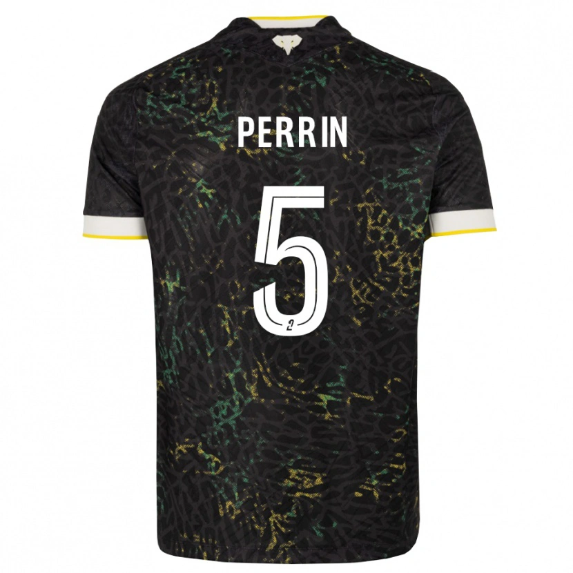 Danxen Homem Camisola Lucas Perrin #5 Preto Branco Amarelo Alternativa 2026/27 Camisa