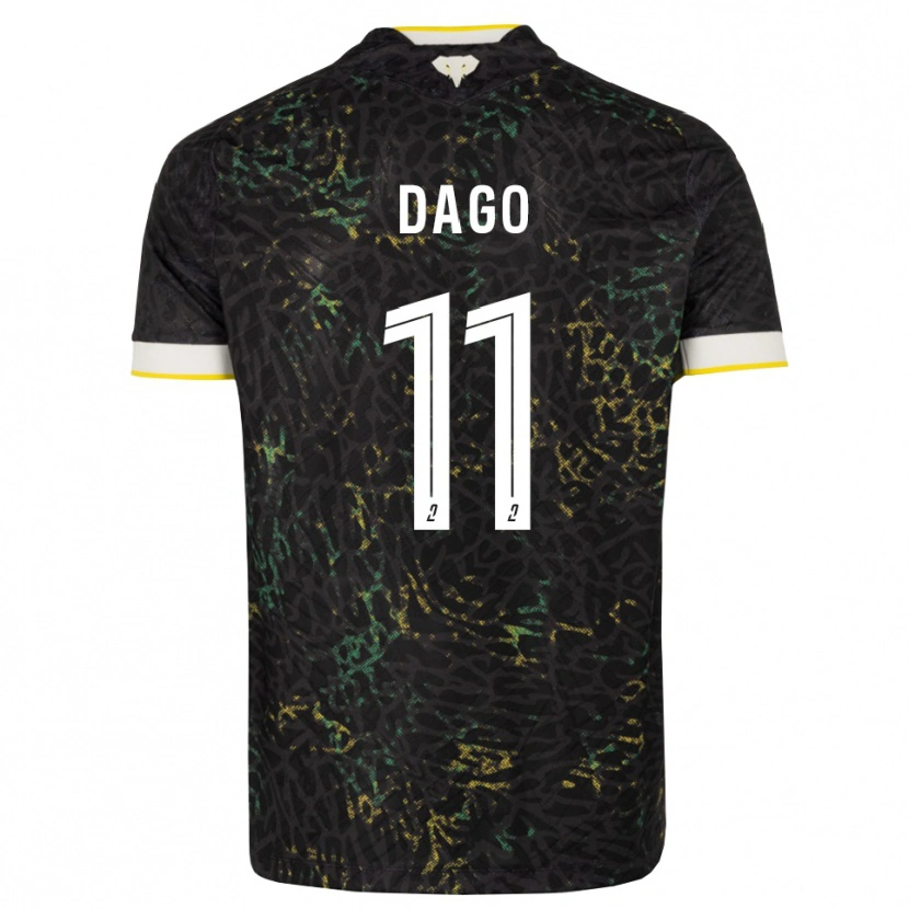 Danxen Homem Camisola Joshua Dago #11 Preto Branco Amarelo Alternativa 2026/27 Camisa