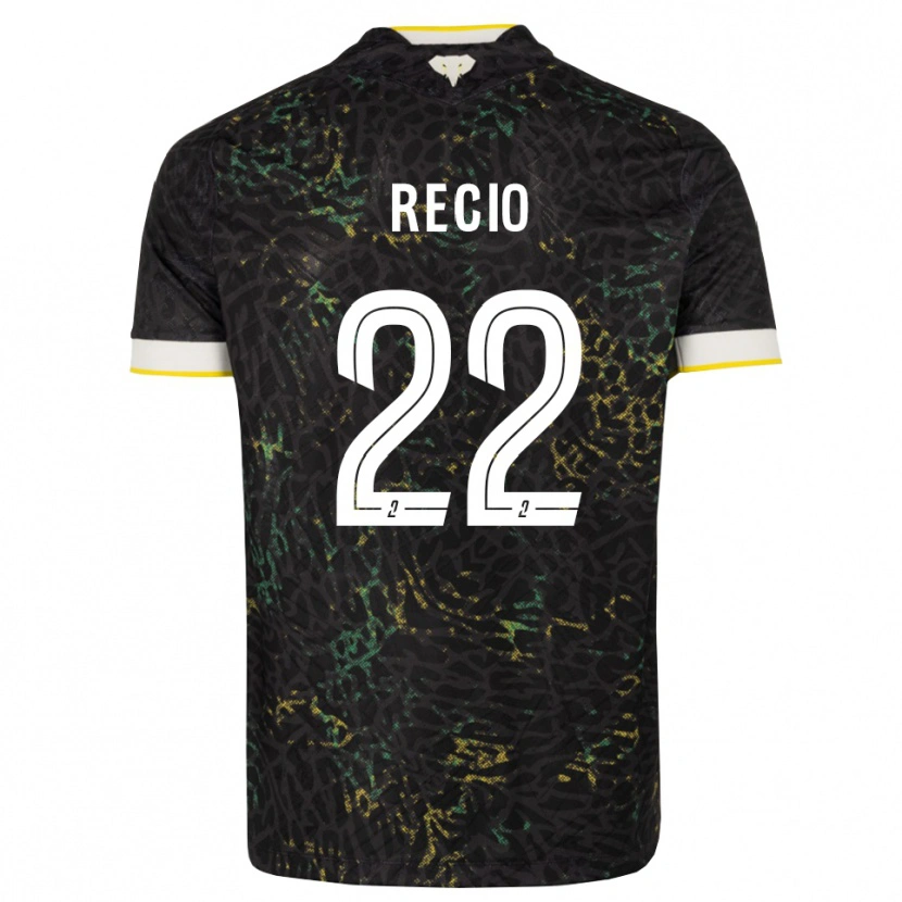 Danxen Homem Camisola Andrea Recio #22 Preto Branco Amarelo Alternativa 2026/27 Camisa