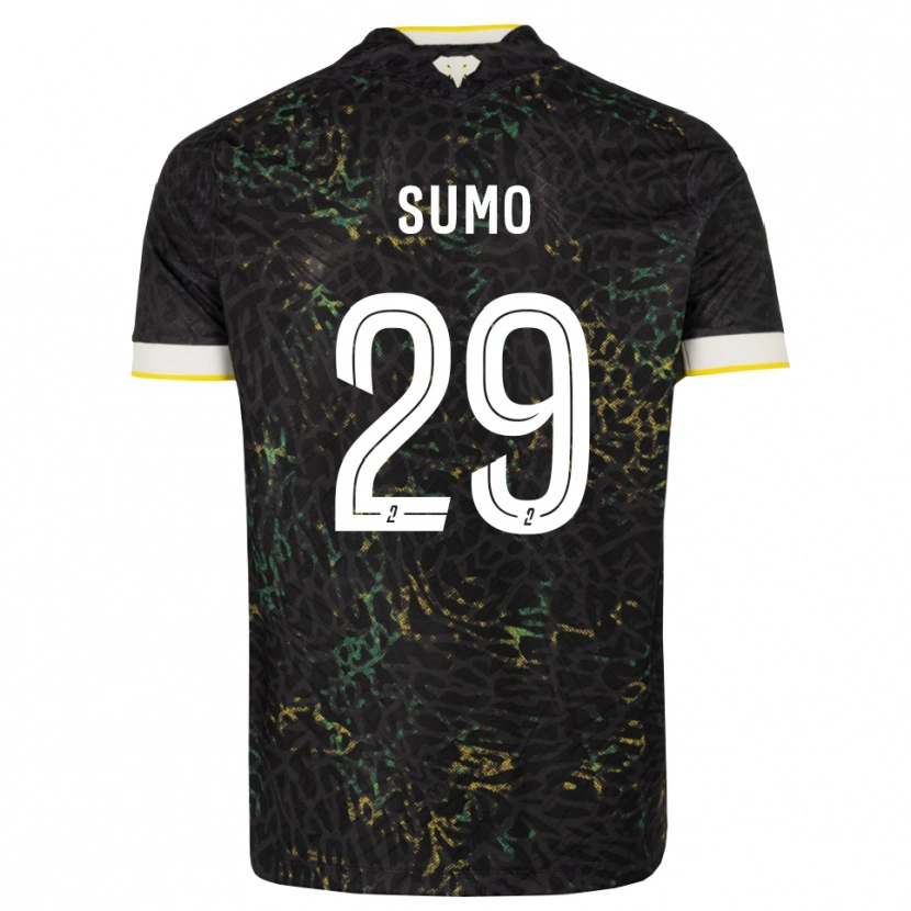 Danxen Homem Camisola Eva Sumo #29 Preto Branco Amarelo Alternativa 2026/27 Camisa